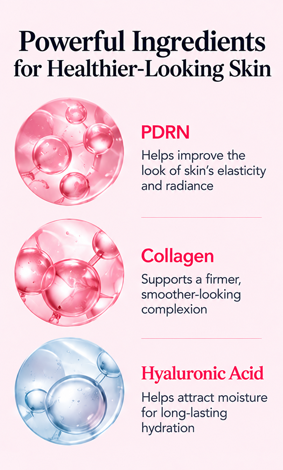Pink collagen balm ingredient overview